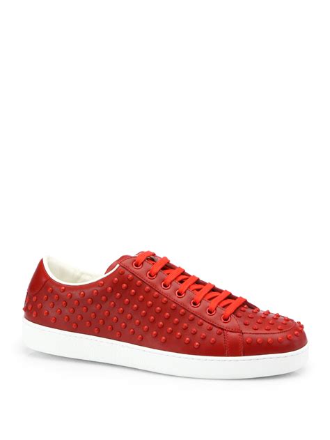 red gucci sneakers women